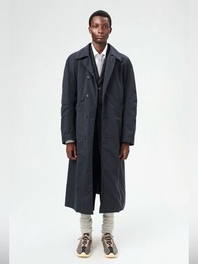 OUR LEGACY Navy Collapse Car Coat sz 50